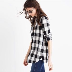 Madewell Oversized Flannel in Buffalo Check